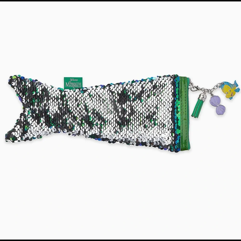 Disney The Little Mermaid Sequins Mermaid Tail Pencil Case